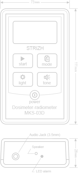 Dosimeter-radiometer MKS-03D «Strizh»